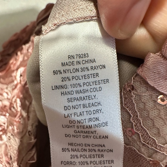 NWT Alex Evenings Audrey Rosette Lace Short Dress - size 16W - Picture 6 of 6